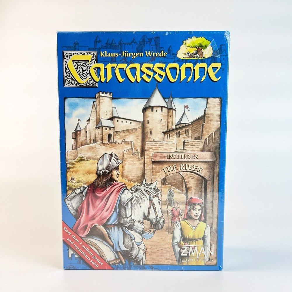 New Sealed 2012 Carcassonne w/ River Expansion Z-Man Games Klaus Jurgen Wrede